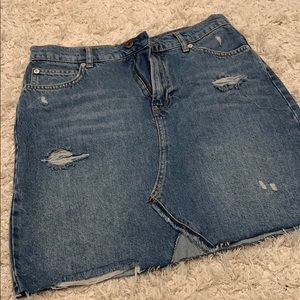 Free People Denim Skirt